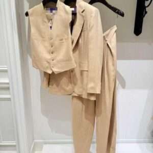 Classic Three-Piece Linen Suit